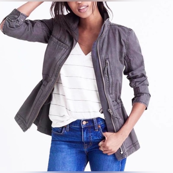Madewell Jackets & Blazers - Madewell Fleet Utility Jacket in Gray, Size Small